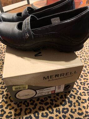 Merrell Black Women's Slip-On Mary Jane Loafers Size 9